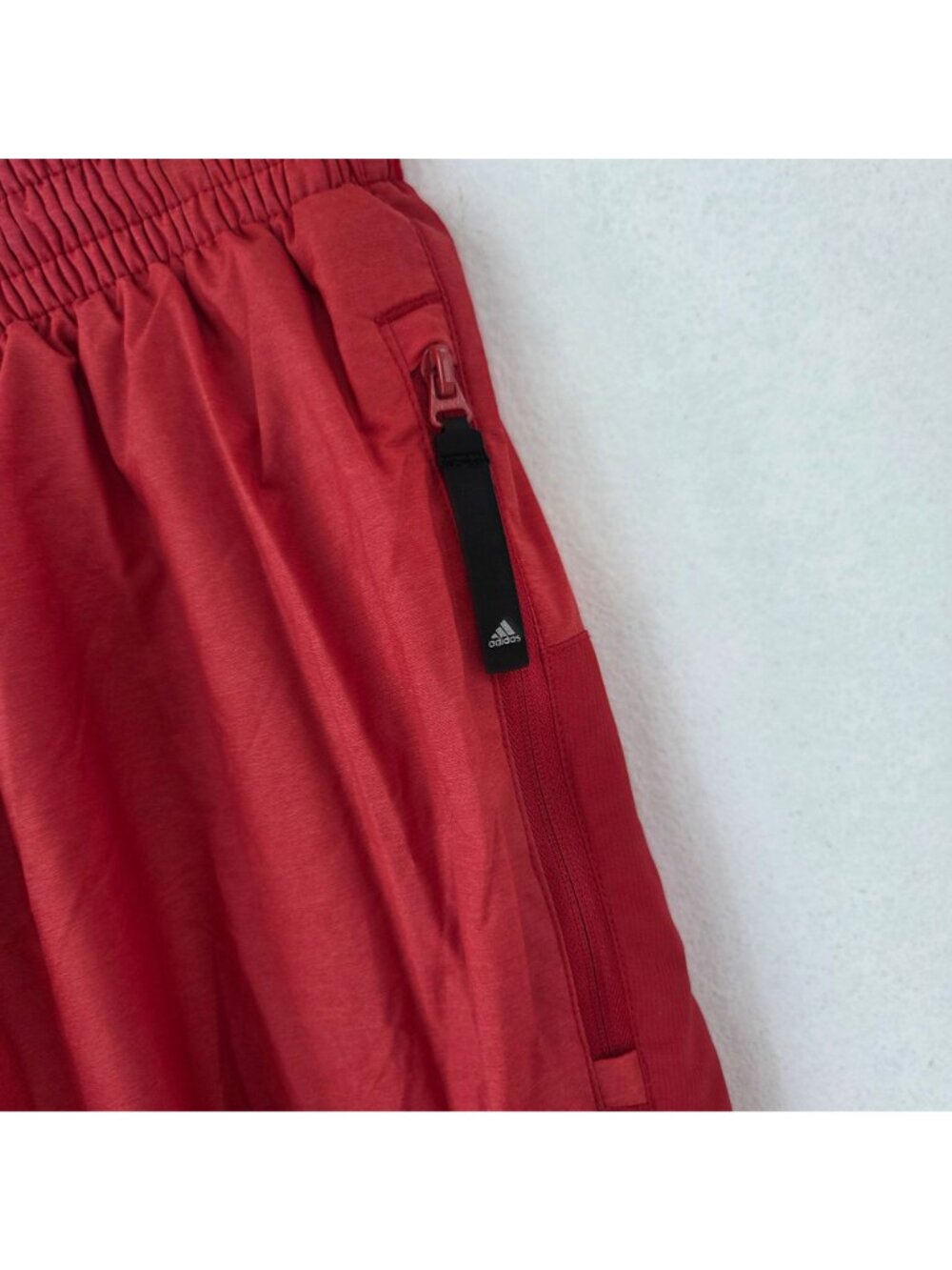 Adidas Windreaker Red Track Pants Exercise Running Workout Men's M - Picture 4 of 12